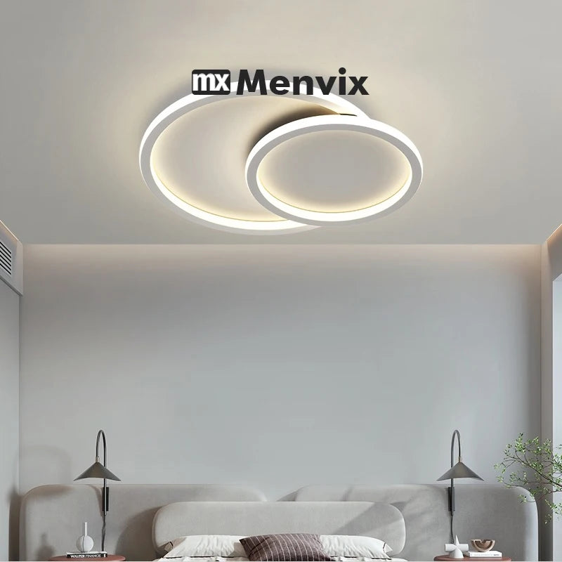 lampe led moderne blanche plafonnier aluminium facile éclairage quotidien télécommande 220v garantie 2ans