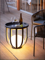 luminaire contemporain minimaliste table dappoint éclairage led noir blanc