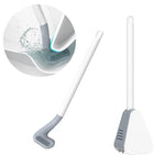 brosse wc silicone gris blanc moderne respectueux environnement bristles poignée