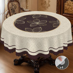 nappe table imperméable fleurs dorées motifs géométriques classique printemps étéextérieur maison