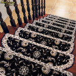 tapis d'escalier adhésif floral ovale salon classique multicolor usage intérieurextérieur