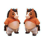 autocollants 3D animaux cartoon orange noir beige gris stickers téléphone réfrigérateur porte