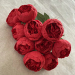 bouquet fleurs artificielles rose clair rose foncé bleu rouge blanc modernes décoration mariage anniversaireextérieur