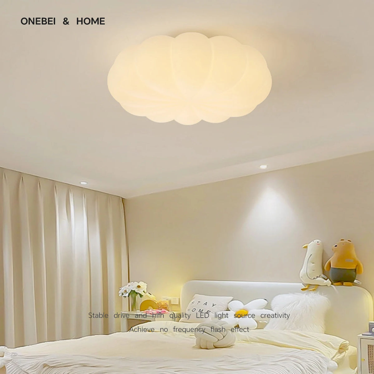 lampe moderne blanche nervures acier facile 2000lm chambre salon cuisine