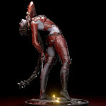 statue résine rouge noire détails métalliques gothique articulée anniversaire 14+
