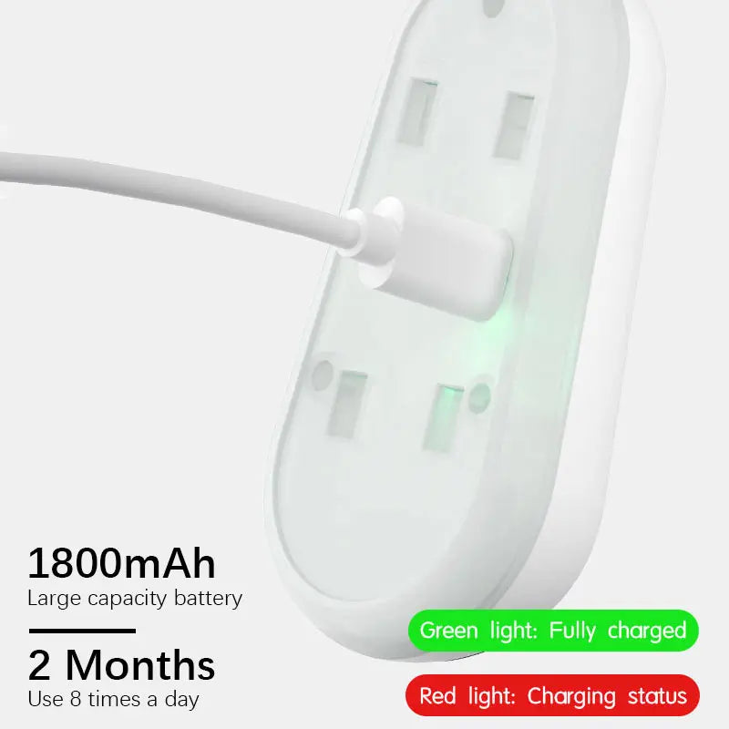 lampe toilette blanche moderne bouton tactile adhésif rechargeable led contrôle capteur lumière