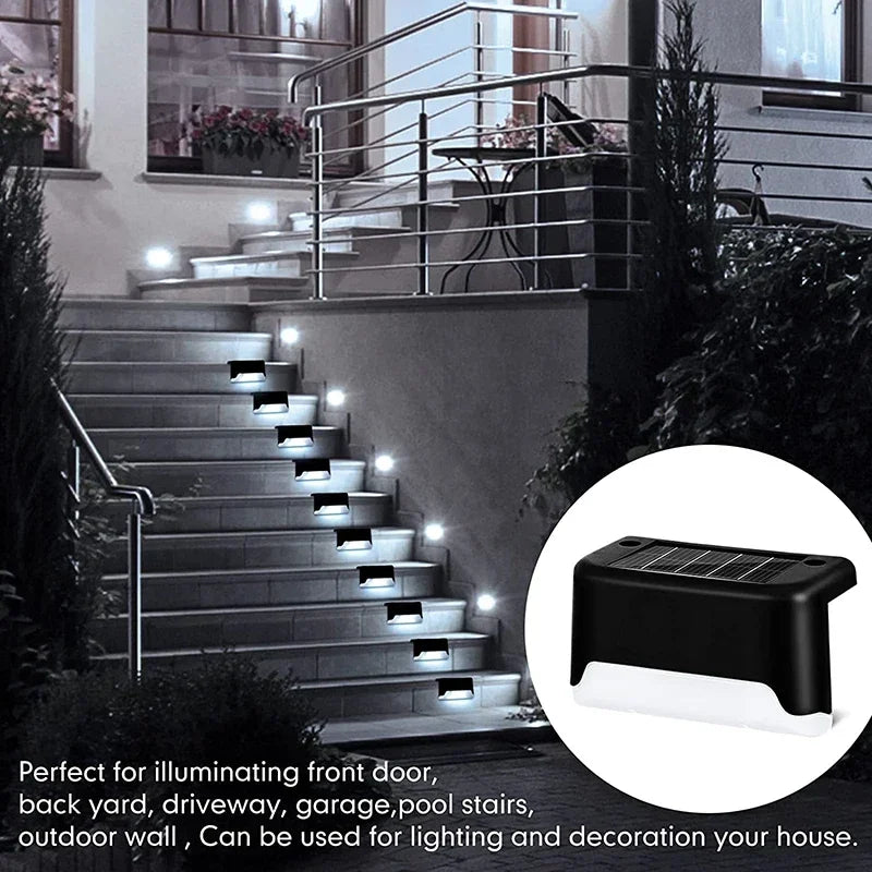 lumières solaires led étanches noires marrons modernes autoinstallables patio jardin extérieur