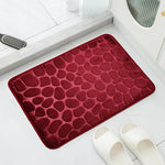 tapis bain moderne microfibre antidérapant texture galet gris salle bain absorbant sécurité environnement