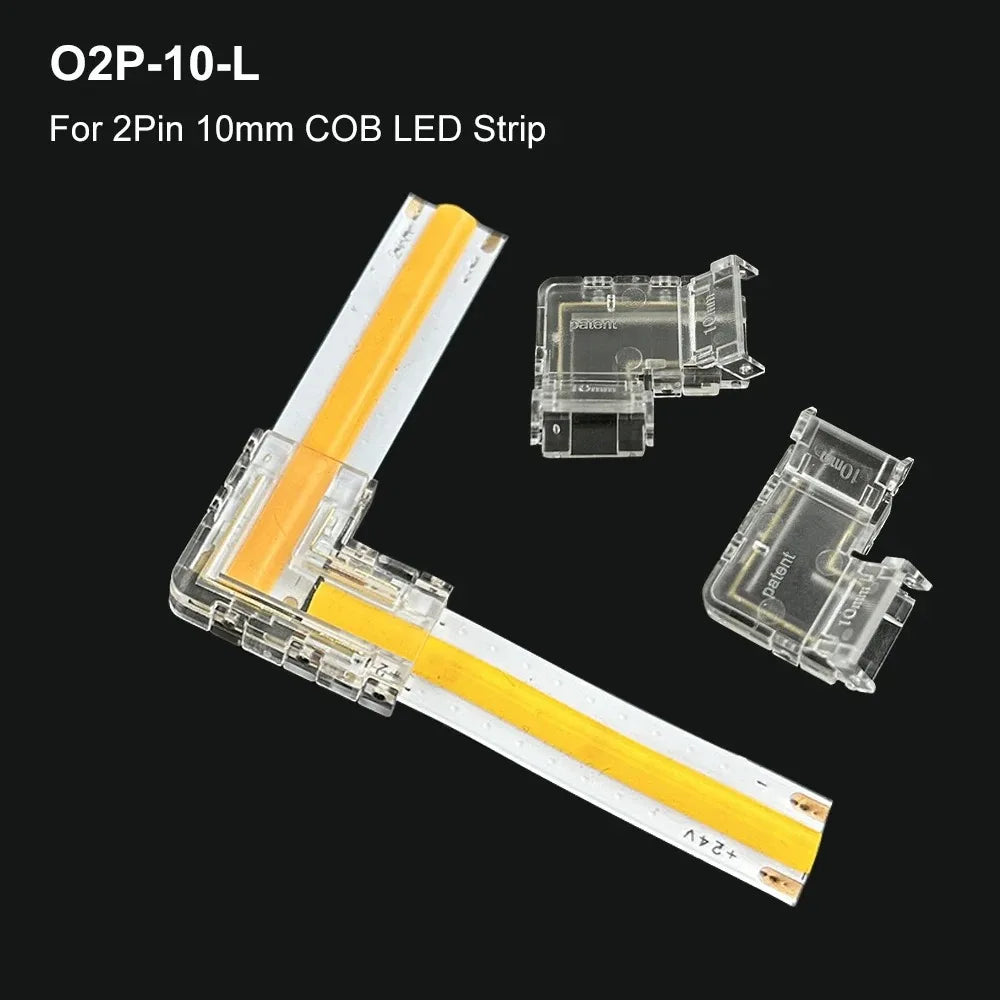 connecteur led transparent moderne clips intégré 24v basse tension broches led intégrées pratique