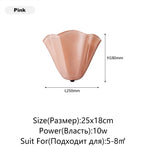 appliques murales led colorées verre transparent moderne éclairage quotidien blanc vert rose rouge