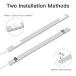 lampe placard led 30cm blanc moderne adhésif interrupteur tactile câble usb