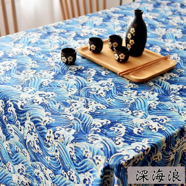 tissu imprimé floral toile coton résistant 150cm largeur motifs géométriques vagues animaux marins modernes
