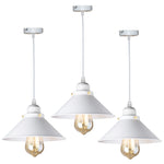 lampe suspendue industrielle conique noire dorée éclairage salon chambre éclairage intérieur E27 adaptable