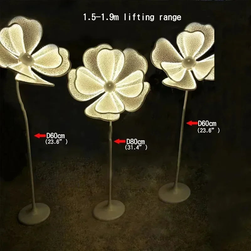 décoration mariage fleurs artificielles lumineuses soie blanches jaunes ornement intérieur