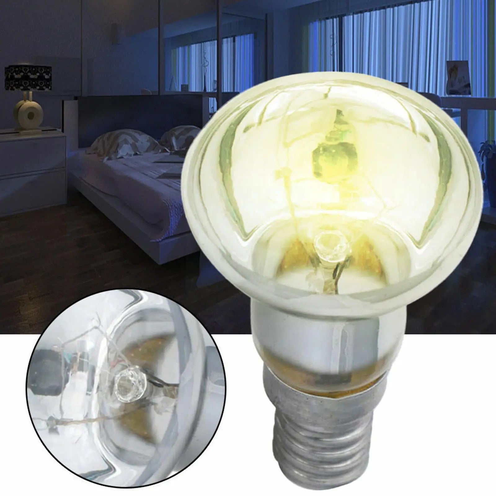 Effet lumineux de l'ampoule à lave dans une pièce sombre