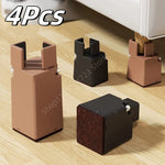 pieds meubles marron noir vis plastique moderne fixation antidérapants rechargeables