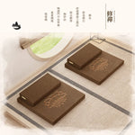 coussin méditation marron fleur lotus coton confortable yoga zen relaxation
