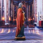 statue résine saint pierre apôtre 21cm clés ciel décoration religieuse maison