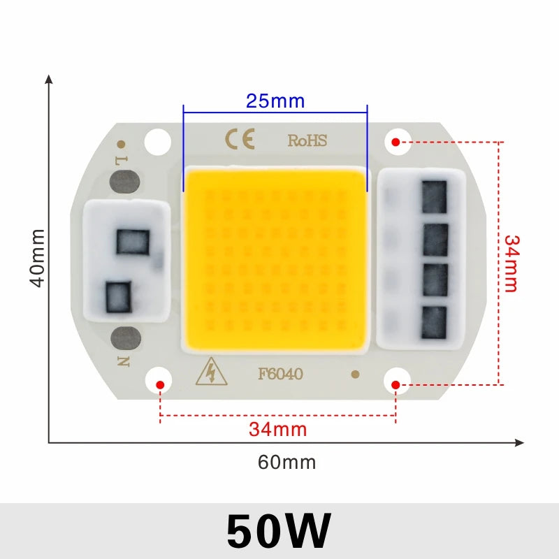 plaque led blanc moderne 10w 20w 25w 50w smart ic led beads chip contrôle