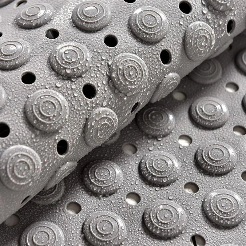 tapis bain antidérapant microfibre gris bleu clair nuage texturé moderne minimaliste douche salle bain