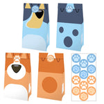 kit decoration anniversaire chien bleu assiettes gobelets serviettes guirlande support cupcake decor animaux