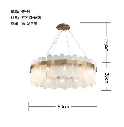 suspension lumineuse moderne or blanc rondes transparentes 90 260V 249 2000lm