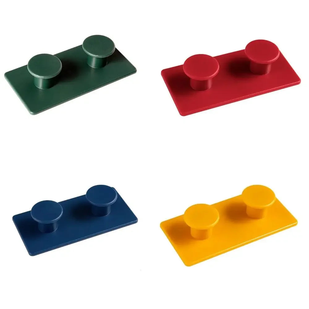 porte clés moderne adhésif pièces couleurs vives plat minimaliste porte objets mural