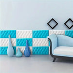 panneaux protection murale adhésifs tuiles relief moderne rose vert jaune blanc bleu marron chambre