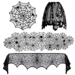 rideau halloween noir toile d'araignée chauves souris imperméable réutilisableextérieurintérieur