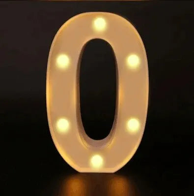lettres lumineuses blanches rondes veilleuse deco vintage brillantes maison anniversaire noel cœur