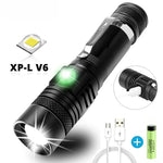 torches led rechargeables tactiques zoom ip65 camping outdoor deux pièces