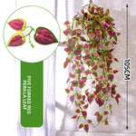 plante artificielle feuilles vertes brillantes moderne 105cm accroches extérieur décoration verte vigne intérieureextérieur
