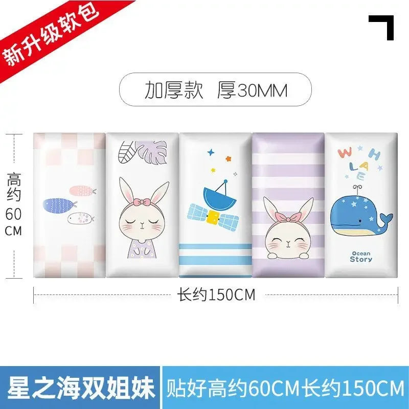 tapis sol enfant rose motifs lapins mignons décoration chambre bébé moderne 150cm doux