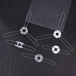 clips fixation argentés modernes abat jour lampes suspendues 13.3cm 11.8cm 10cm 14.5cm 11cm