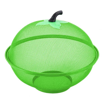 panier corbeille fruits maille métal moderne respectueux environnement noir vert rouge bleu gris poignée