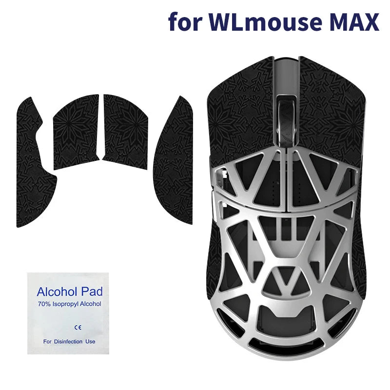 souris jeu souris antidérapante stickers adhésifs motifs géométriques pieds rechange serviette antiseptique noir rouge