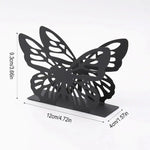 porte serviettes moderne noir blanc papillon papier opacité décoratif tiroir rangement organisateur table manger