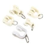 clips rideau blancs modernes accessoires fenêtres anneaux boucles métal alliage aluminium