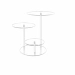 présentoir gâteaux transparent triple niveau cupcakes modernes élégants réutilisable multiple utilisations