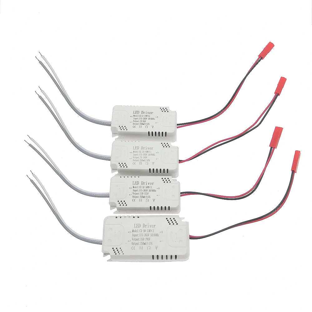 pilote led driver adhésif câble blanc noir 250ma 2540w 5075w 220v moderne fonctionnel