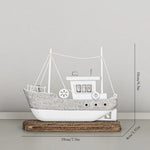 décoration murale marine phare bateau maison figurines poissons livres bois nautique ancres textures