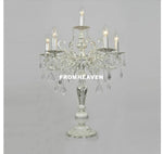 lampe poser or argent ornements baroques cristal led classique baroque