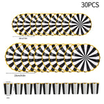 assiettes gobelets papier jetables motifs floraux fête anniversaire mariage décoration