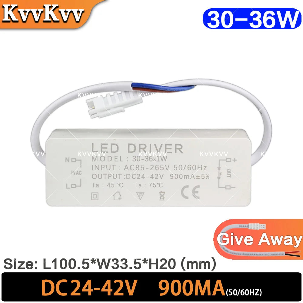 adaptateur alimentation led driver 36w 30w 18w constante 300ma moderne encastrable