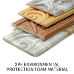 bordure décorative adhésive plastique motifs floraux classique orné blanc beige marronclairOpaque