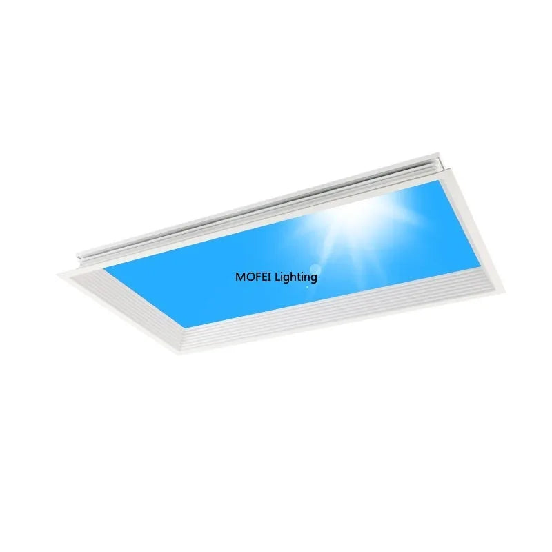lampe moderne effet nuages bleus éclairage cuisine décoration maison intelligente bluetooth