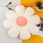 coussin moderne fleur rayures bleu clair jaune vert rose blanc oblong chambre décoration
