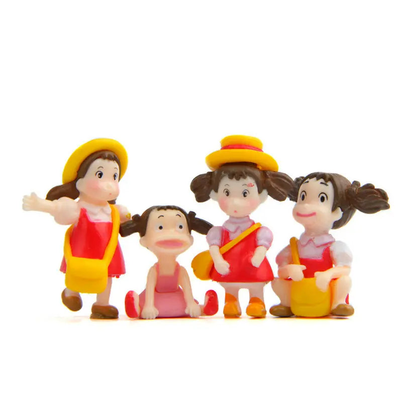 figurines cartoonesques personnes couleurs vives sacs vêtements deco moderne plastique