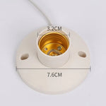socle ampoule led e27 blanc moderne câble électrique table chambre