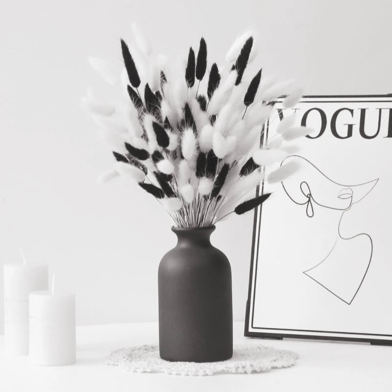 décoration maison bouquet fleurs séchées blanches roses naturelles minimalistes événements anniversaires fêtes